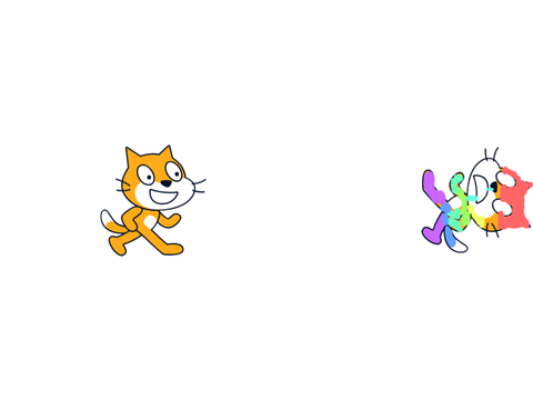 Scratch cat vs scratch en ciel remix