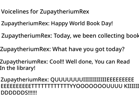 Voicelines for @ZupaytheruimRex and @AlexJSDump copy