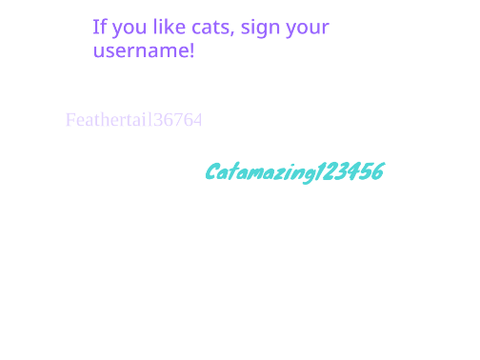 Sign if you like cats! remix