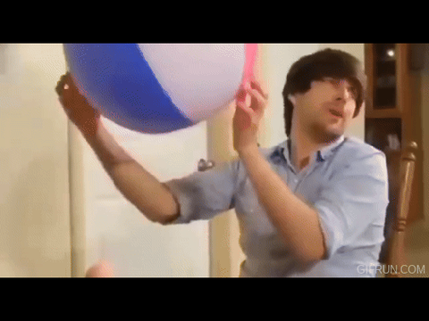 really heavy beachball