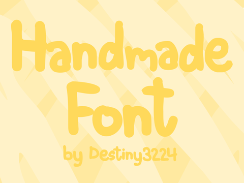 Handmade Font