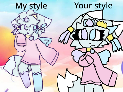 draw my oc in your style :) remix
