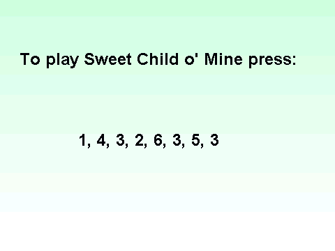 Sweet child o' mine on the Scratch piano