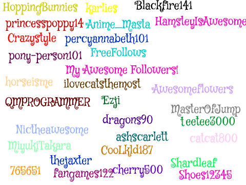 My Awesome Followers!