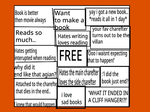 Bingo for bookworms!!