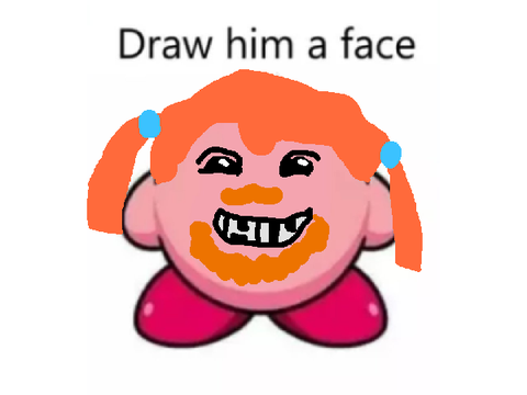 Remix and give kirby a face remix