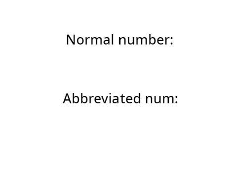 Number Abbreviator