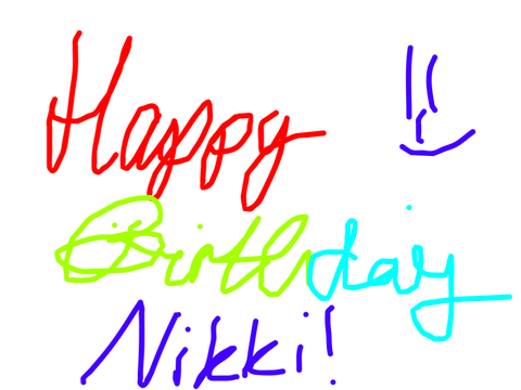 Happy birthday nikki! 