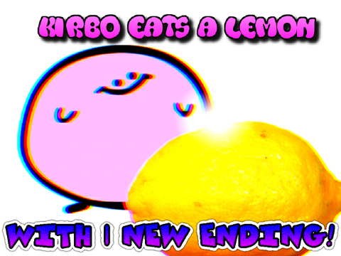 Kirbo eats a lemon