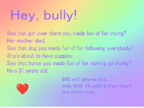 Hey, bully! remix