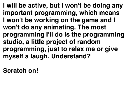 Details about my break.