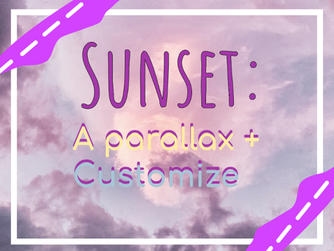 Sunset: A parallax + Customize