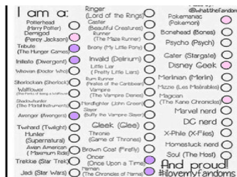 SHARE YOUR FANDOMS!!!!!!!! remix