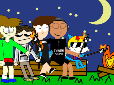 Add yourself to the campfire! remix