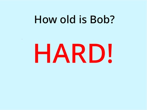 How old am I? HARD! (quiz show)