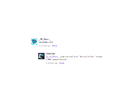 i spread the word!