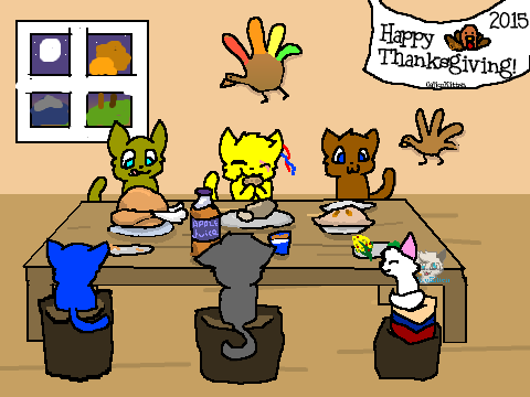 Add Your OC Eating Thanksgiving Dinner 