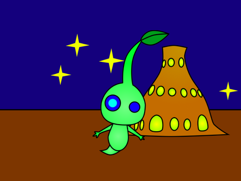 ヒカリピクミン描いてみた