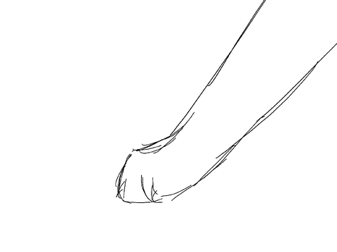 really lazy paw animation thing