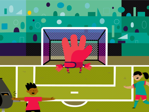 The soccer game