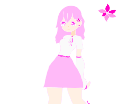 New OC! She is based of Cherry Blossom Trees!