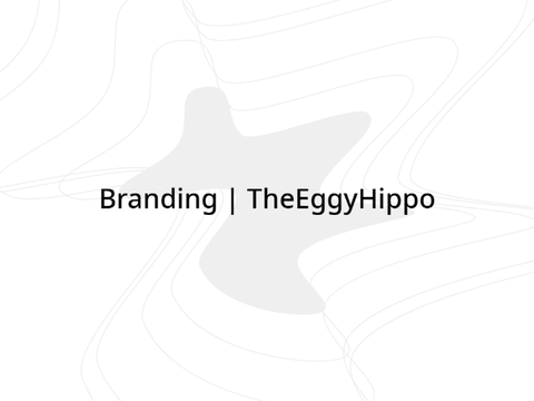 Branding for @TheEggyHippo