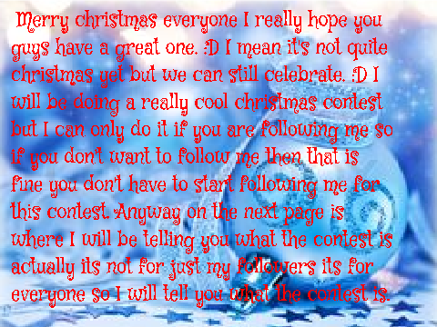 Christmas Contest
