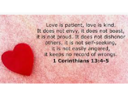 I Corinthians 13:4-5