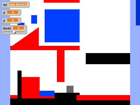 Efficiant Sidescroller (4 screens per level)