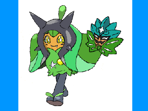 Ogerpon TEAL MASK DLC ART