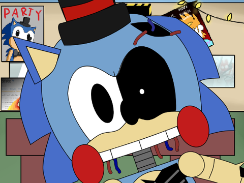 FNaS 3 Reburned Withered Toy Sonic Jumpscared
