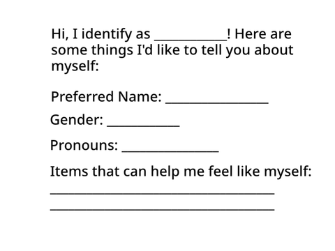 Identity Form