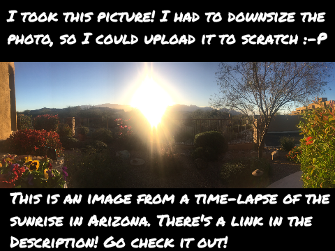 The Sunrise In Tucson, Arizona