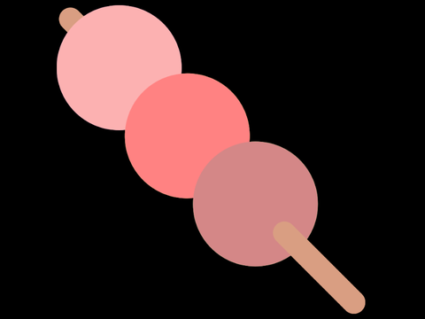 虹色三色団子
