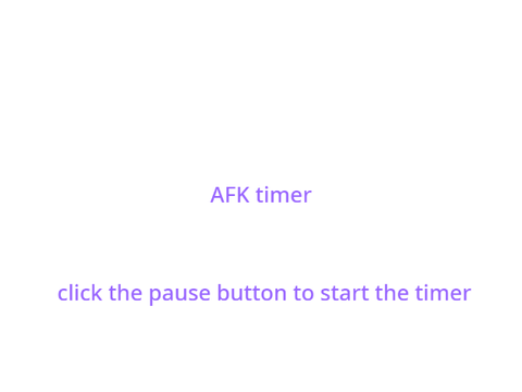 AFK timer