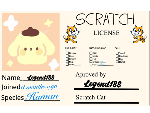 Scratch licence
