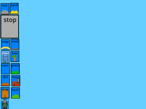 create an island (human! factory! rock! )