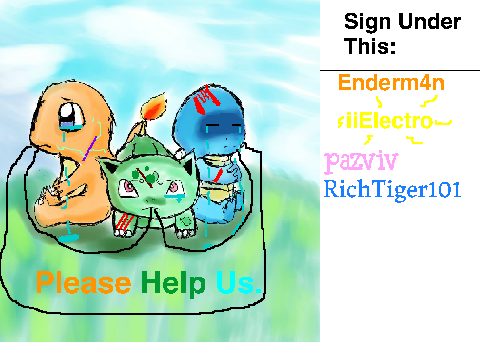 Sign If You Want To Help Pokemon 3