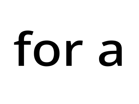 For a