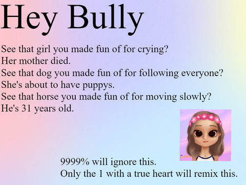 9999% will ignore this, Only the 1 true heart will remix. remix remix