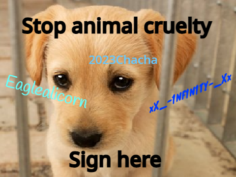 Sign to stop animal cruelty remix