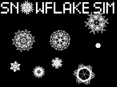 Snowflake simulator