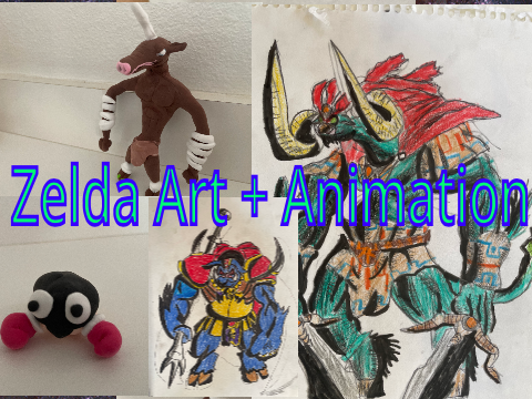 Zelda Art +Animation Clay Drawing 
