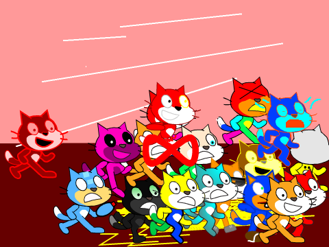 Add youself as Scratch Cat running from Devil Cat!  remix remix remix remix remix remix remix… remix