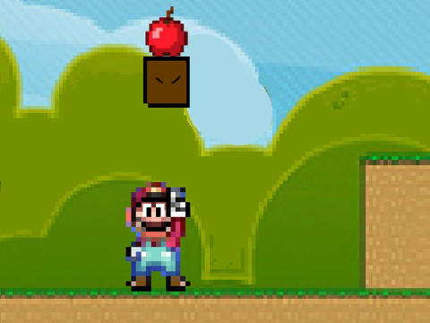 Mario Throws An Apple