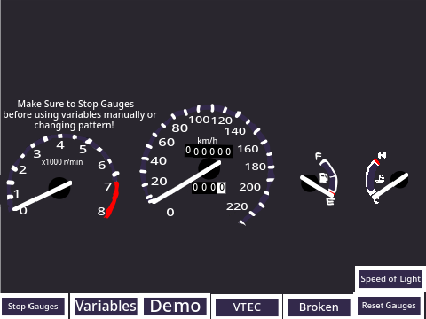 Late 1990s Honda Civic Gauge Cluster