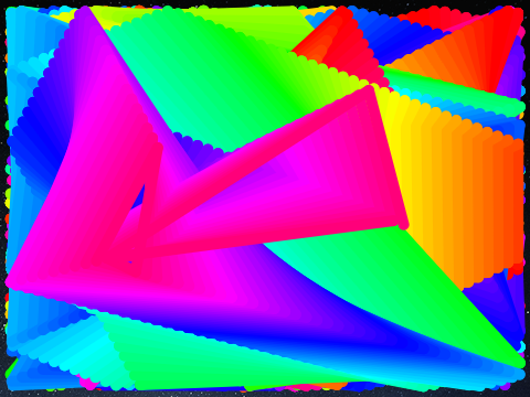 Rainbow Lines Screensaver