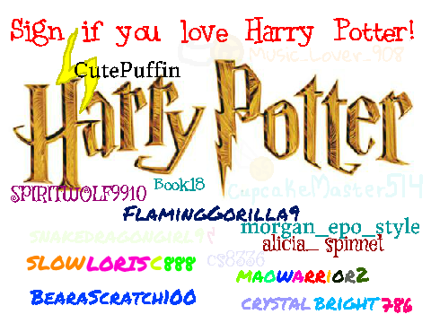 Sign If You Love Harry Potter!!!!!  remix remix remix remix remix remix