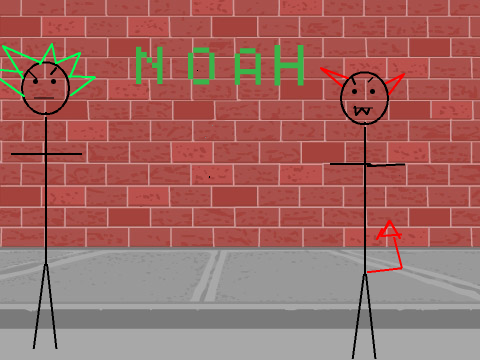 stick man vs Devil 