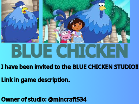 BLUE CHICKEN STUDIO!